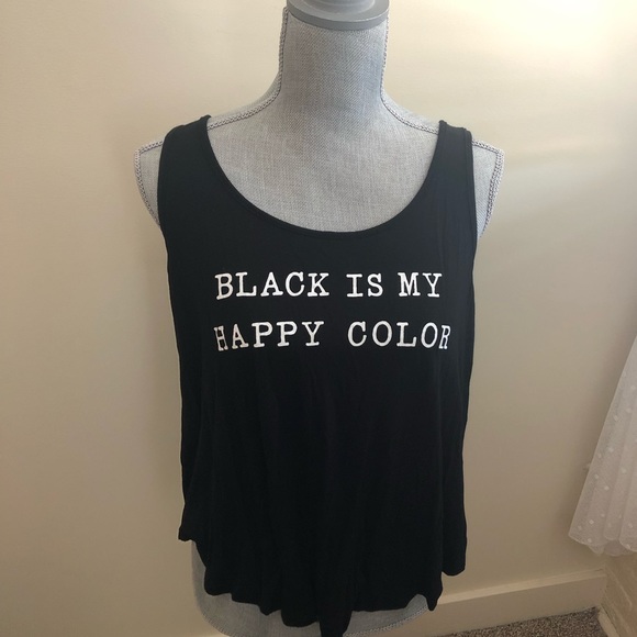 Tank top. Black. Size Medium - Picture 1 of 2